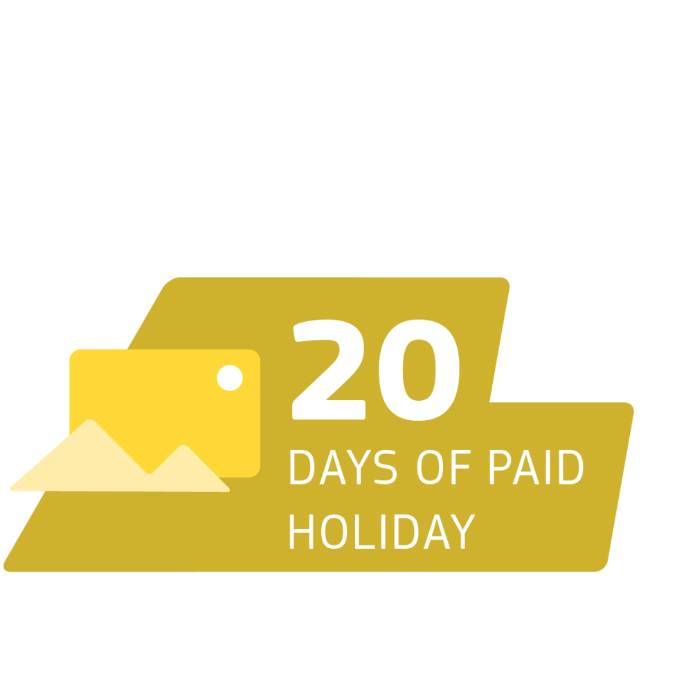 20 days of paid holiday
