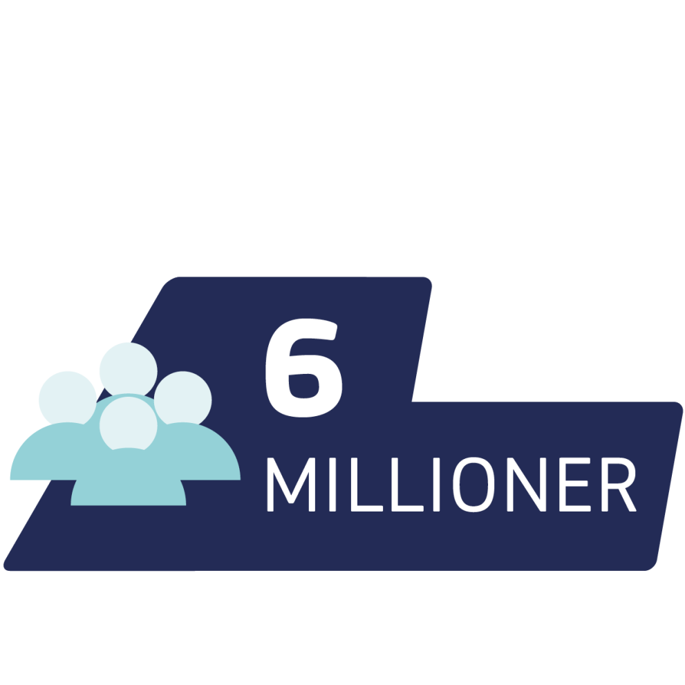 6 millioner