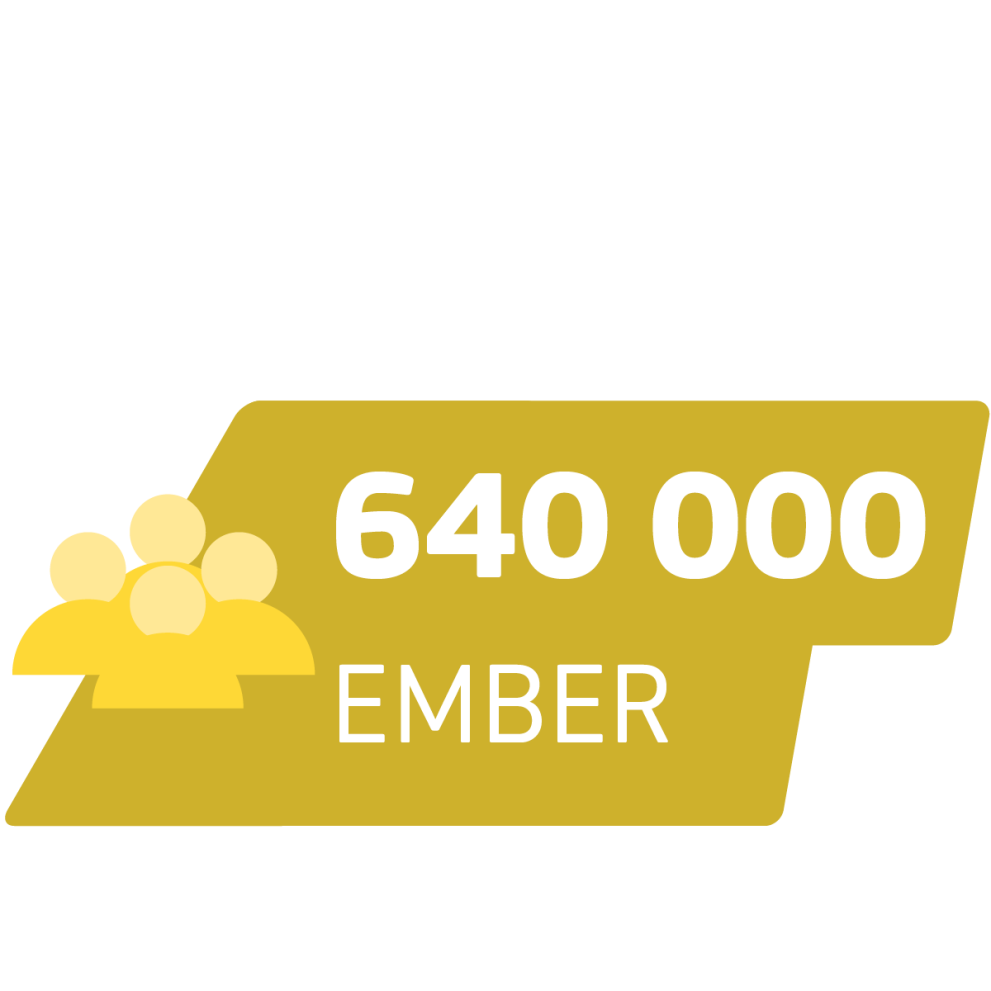 640 000 ember