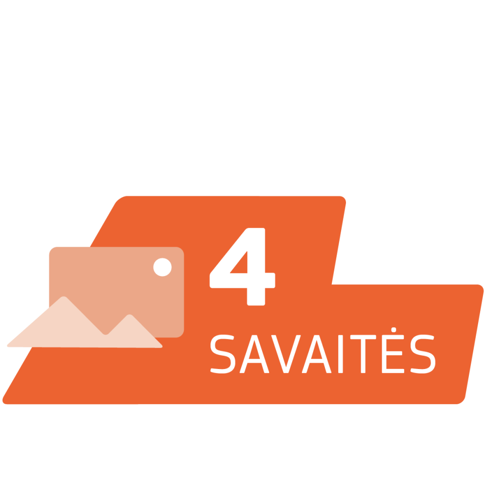 4 savaitės