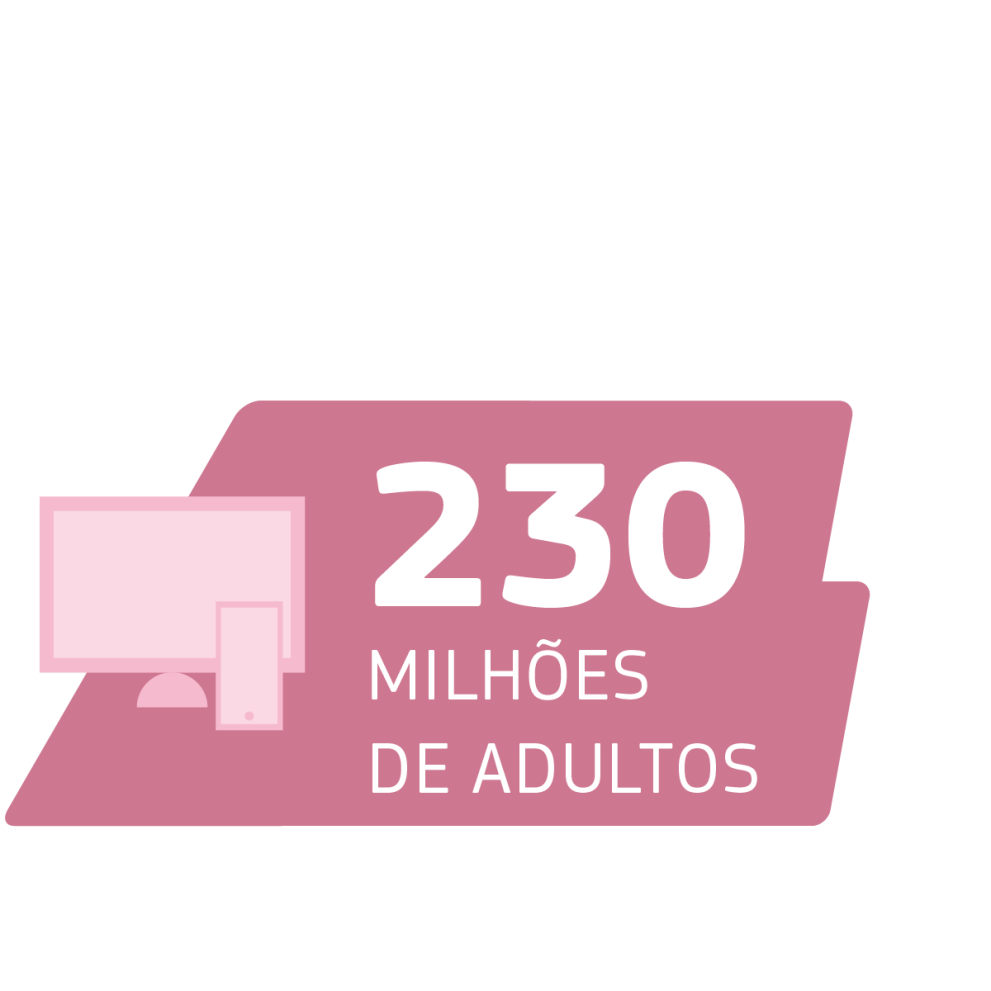 230 milhões de adultos